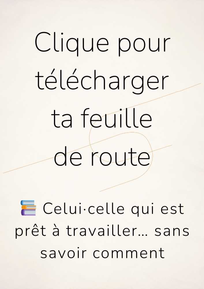 Feuille de route procrastinateur